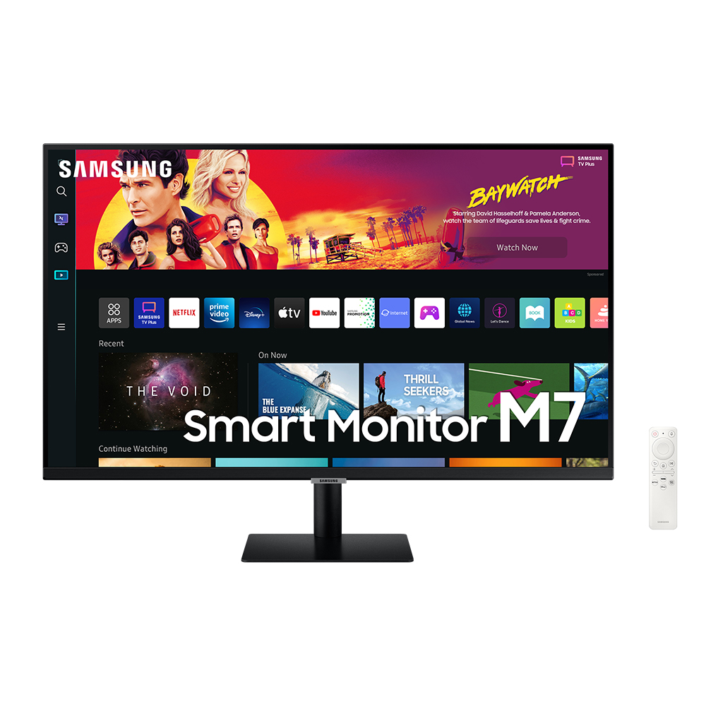 LS43BM702UKXKR=삼성 UHD(3840x2160) 스마트 모니터 43인치=108cm / 스피커 내장 / 리모컨 포함 / 미러링, 블루투스